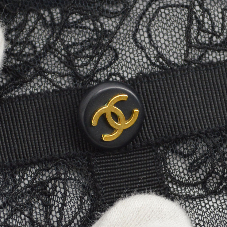 Chanel 1994徽标插入蕾丝夹克＃38