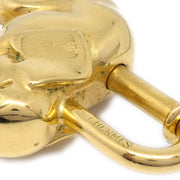 HERMES 1988 Elephant Cadena Padlock Gold Small Good