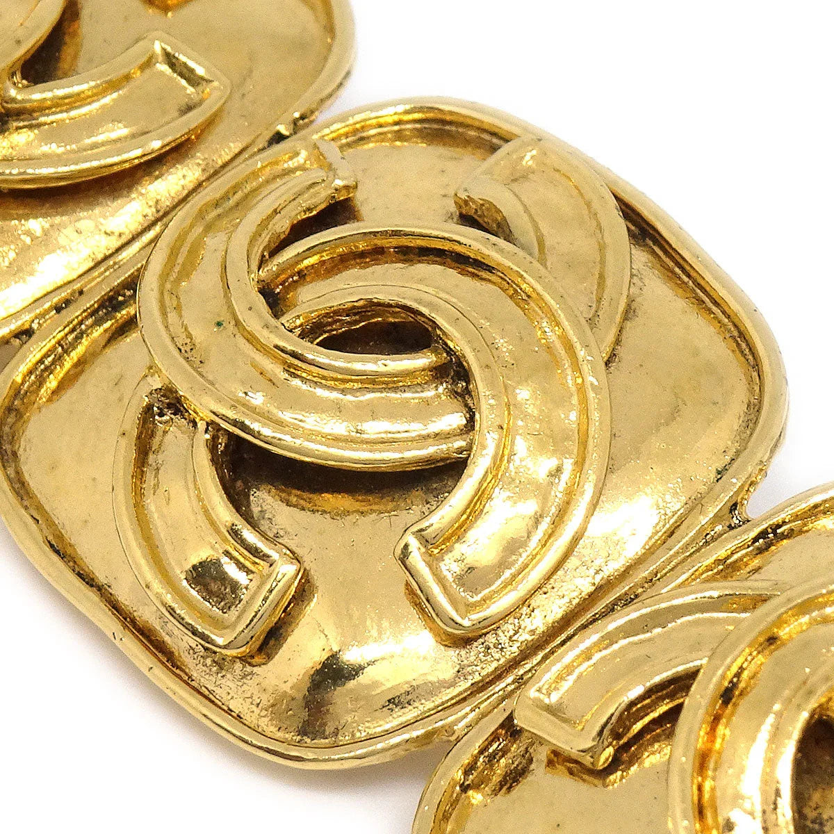 CHANEL 1994 Triple CC Brooch Pin Gold