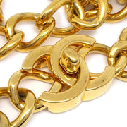 Chanel 1995 Turnlock Gold Chain Necklace
