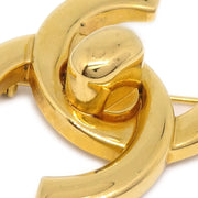 CHANEL Turnlock Brooch Pin Gold 96A