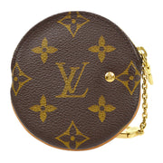 Louis Vuitton 2007 Special Edition Moca Round Wallet LV Hand M95563