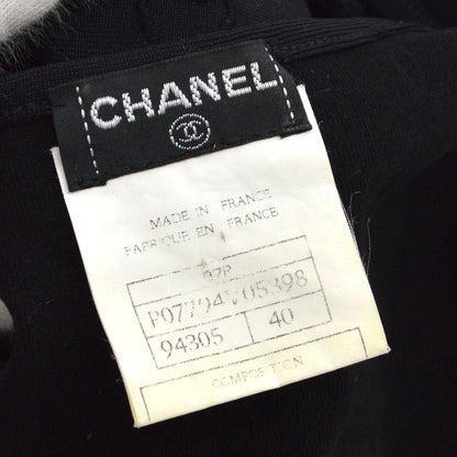 Chanel 1997 Spring CC logo-embroidered cropped T-shirt #40