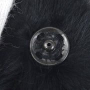 CHANEL 2001 Fur Bracelet Wristband Black