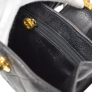 CHANEL 1991-1994 Black Caviar Belt Bag #70