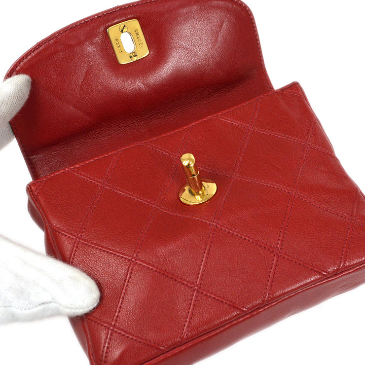 CHANEL 1991-1994 Red Lambskin Cosmoline Belt Bag #70 – AMORE