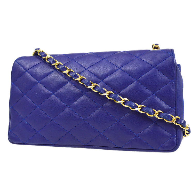 CHANEL 1989-1991 Blue Lambskin Pointed Flap Mini – AMORE Vintage Tokyo
