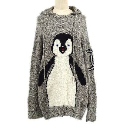 Chanel 2007 CC Penguin-Motif针织连帽衫＃38