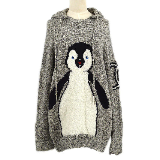 Chanel 2007 CC Penguin-Motif针织连帽衫＃38