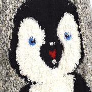 Chanel 2007 CC Penguin-Motif Knitted Hoodie＃38