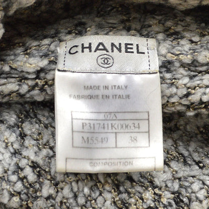 Chanel 2007 CC Penguin-Motif针织连帽衫＃38