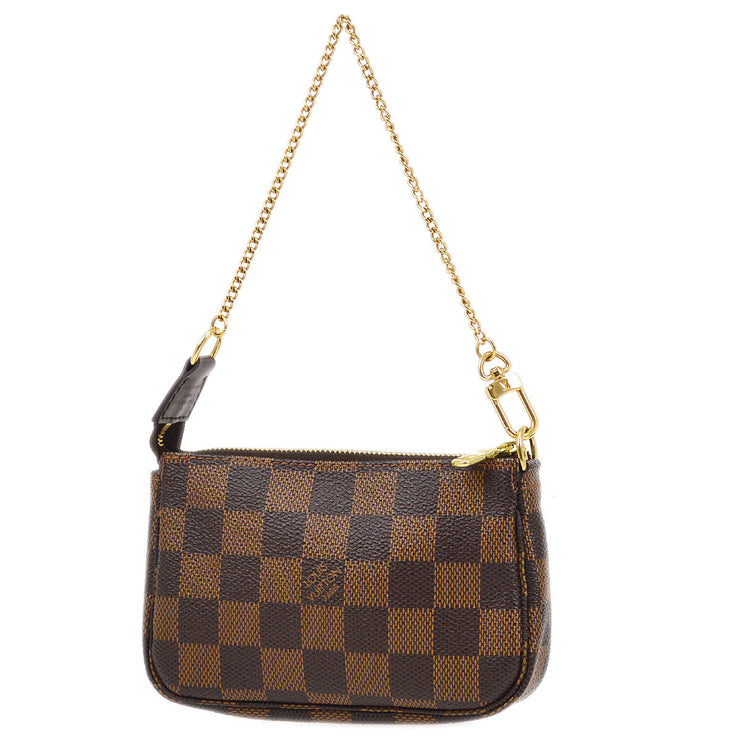 Louis Vuitton Mini Pochette Accessoires Shoulder Bag Damier Azur N58010