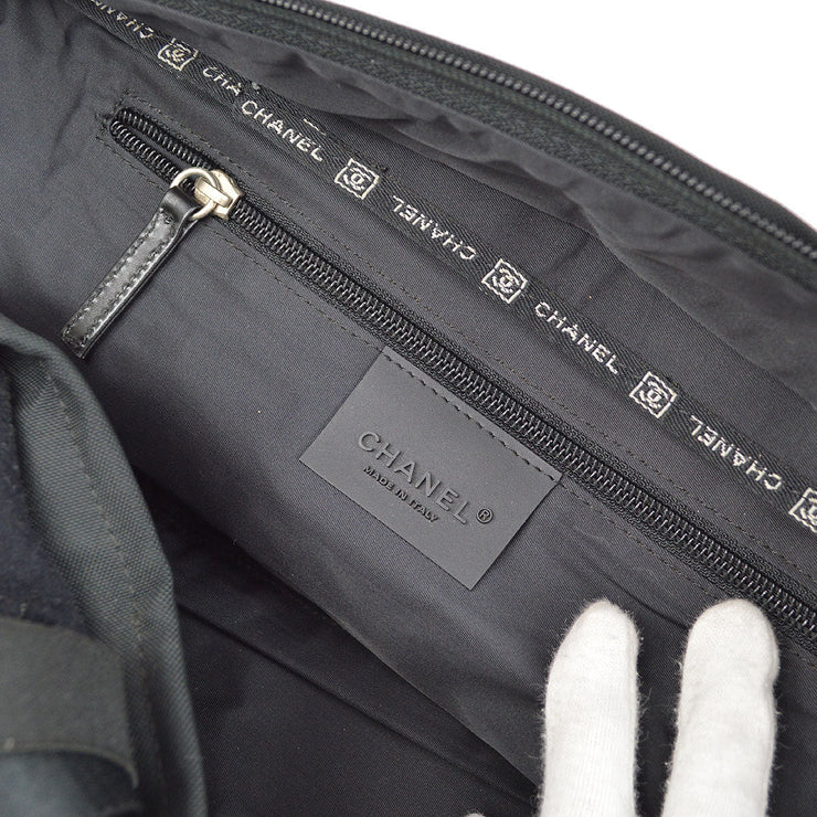 CHANEL, Bags, Authentic Chanel Sports Duffle Bag Nylon Cotton Black