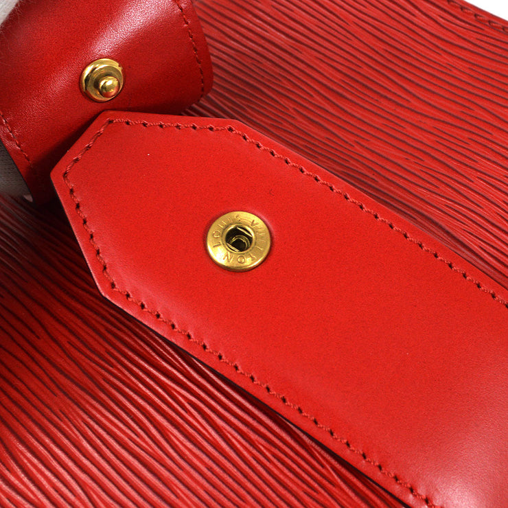 LOUIS VUITTON 1995 SAC DEPAULE PM RED EPI M80207