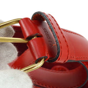 LOUIS VUITTON 1995 SAC DEPAULE PM RED EPI M80207