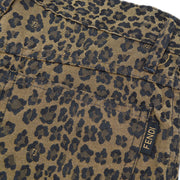 FENDI leopard printed straight trousers #42