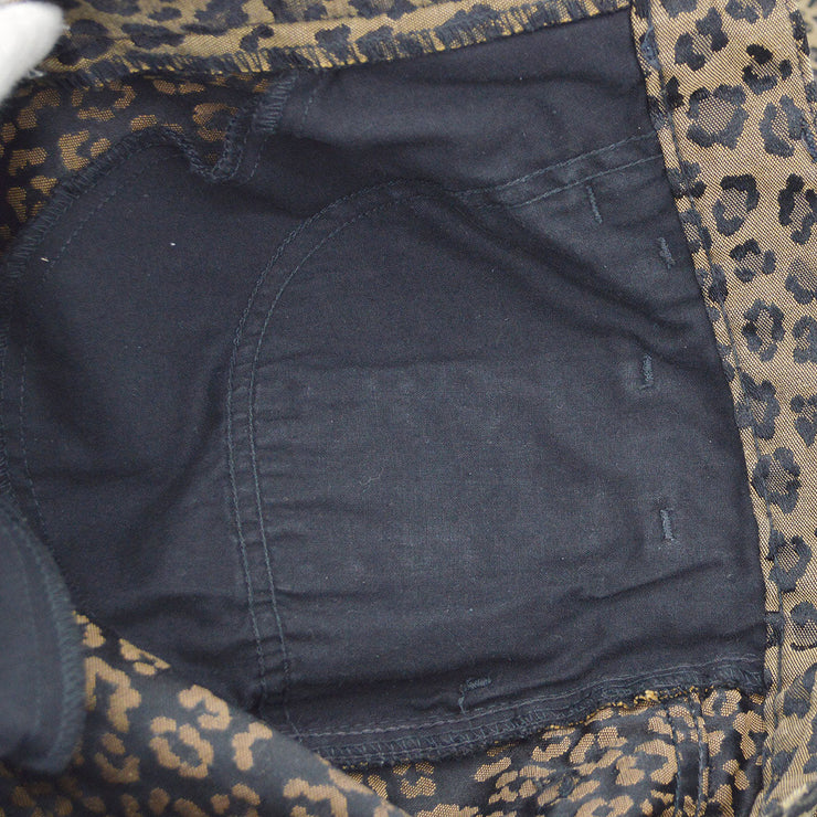 FENDI leopard printed straight trousers #42