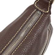 香奈儿（Chanel）2003-2004棕色鱼子酱徽标肩袋