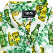 Versace牛仔裤Couture 1990年代香水瓶印花衬衫＃