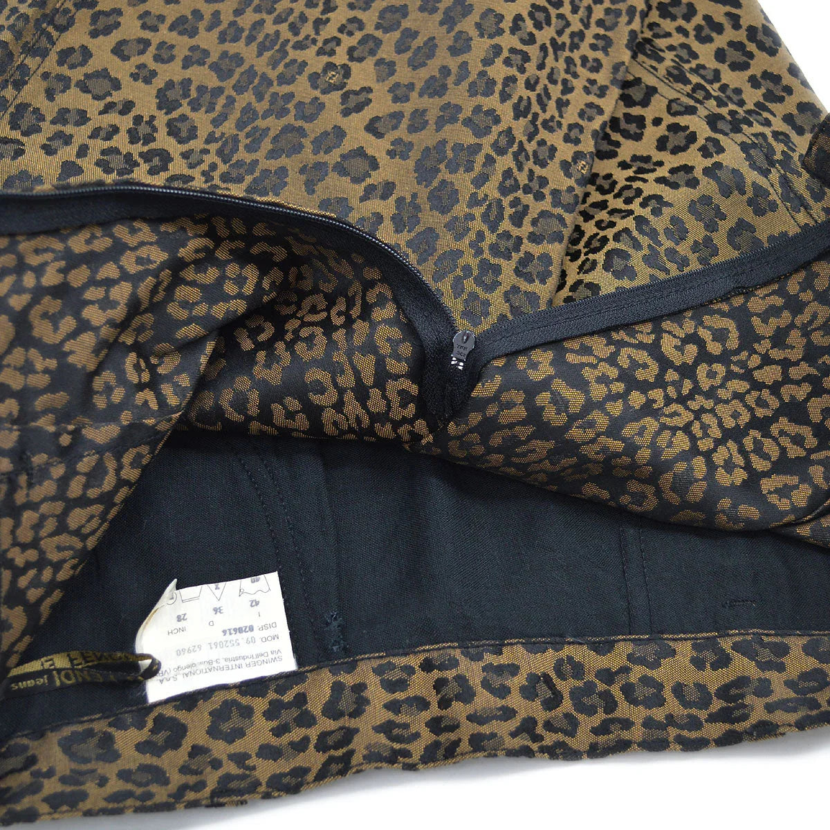 Fendi Leopard Skirt Brown＃42