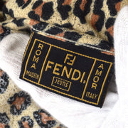Fendi 1980年代豹纹T恤米色＃42