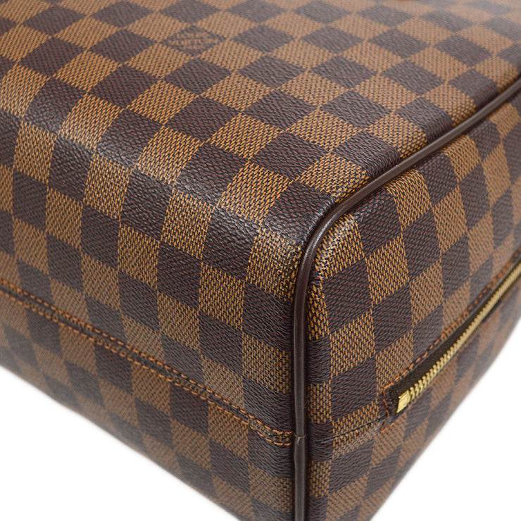 Authentic Louis Vuitton Hand Bag N51131 Alma Ebene Brown Damier