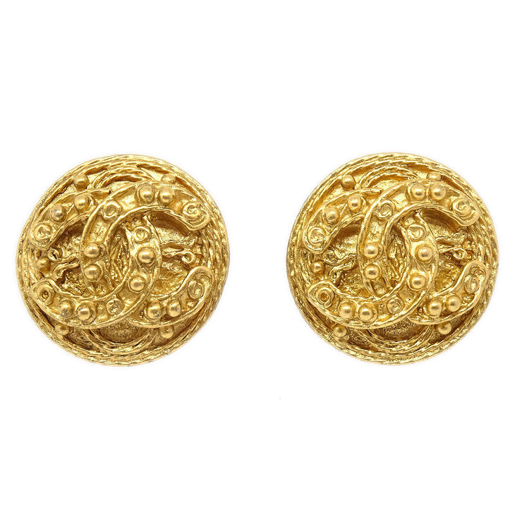 CHANEL 1994 Earrings Gold