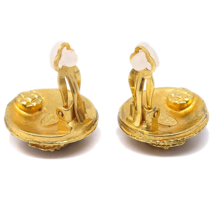CHANEL 1994 Earrings Gold