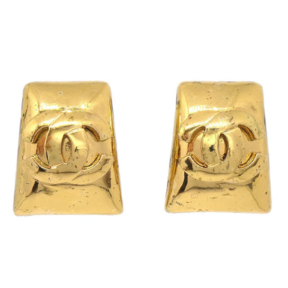 CHANEL 1997 Earrings Clip-On Gold 97P