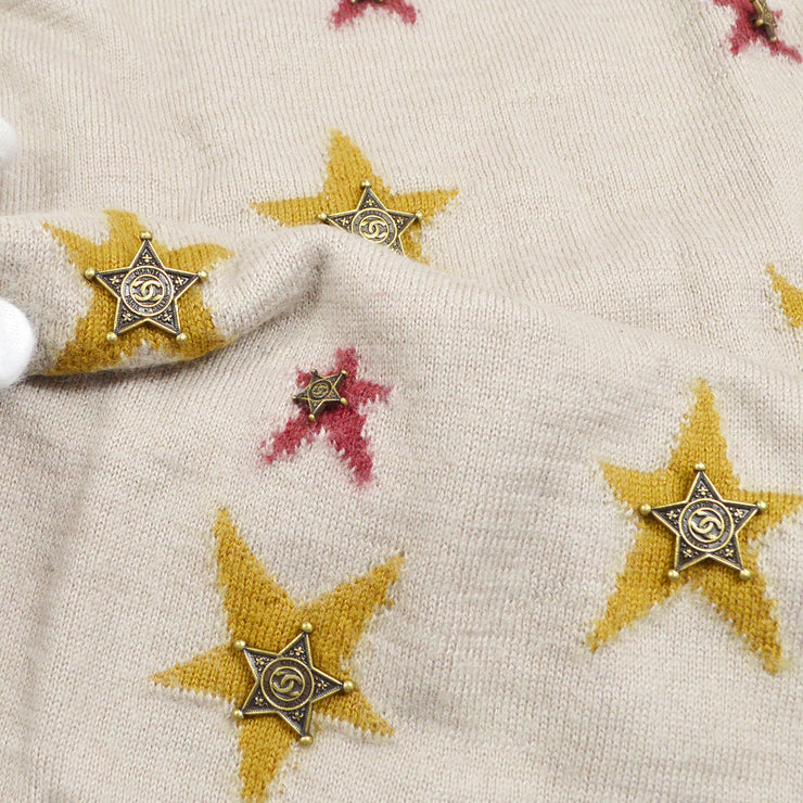 Chanel 2014 Star Intarsia Knit Jumper＃38