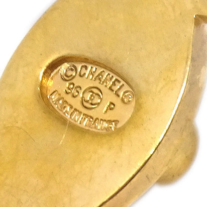 CHANEL 1996 Turnlock Brooch Pin Gold Small