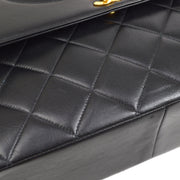 CHANEL 1991-1994 CC Flap Maxi Black Lambskin