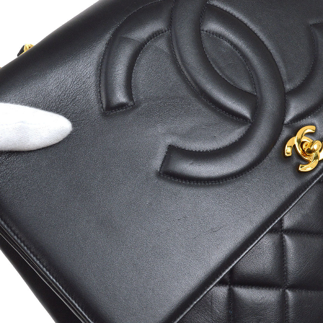 CHANEL 1991-1994 CC Flap Maxi Black Lambskin – AMORE Vintage