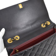 CHANEL 1991-1994 CC Flap Maxi Black Lambskin