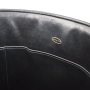 CHANEL 1996-1997 Black Caviar Chevron Vanity Handbag
