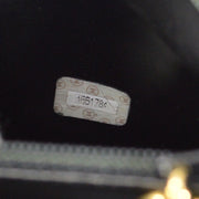 CHANEL 1996-1997 Black Caviar Chevron Vanity Handbag