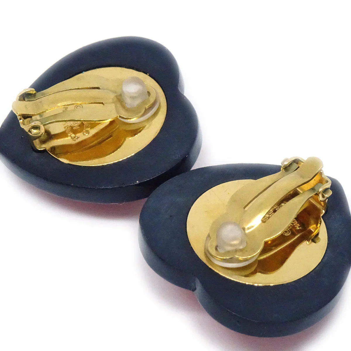 Chanel 1995 Cristal Heart CC耳环
