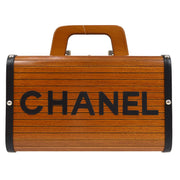 CHANEL 1996 Brown Wooden Vanity Handbag Box