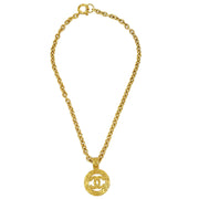 Chanel Medallion Gold Chain Necklace 94A