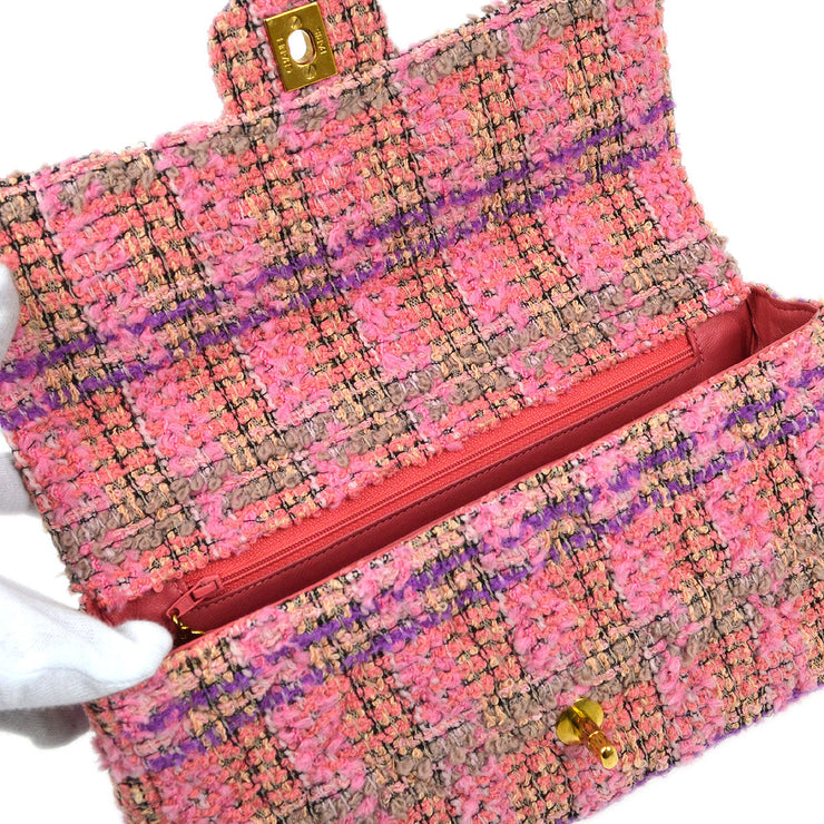 Chanel 1994 Tweed Classic Flap Handbag Medium