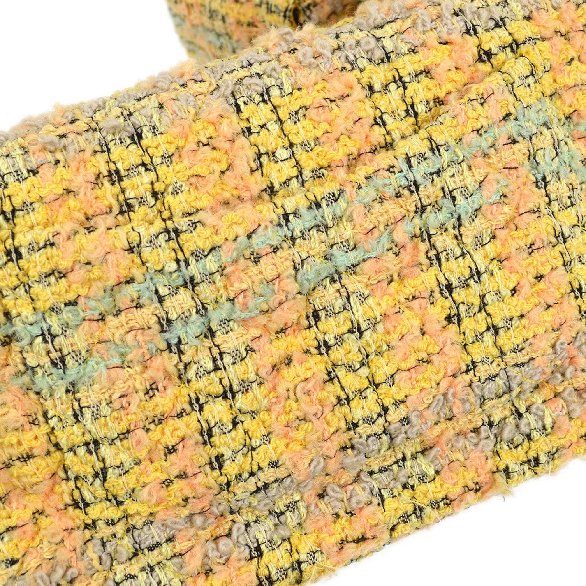 CHANEL 1994 Yellow Tweed Handbag Set