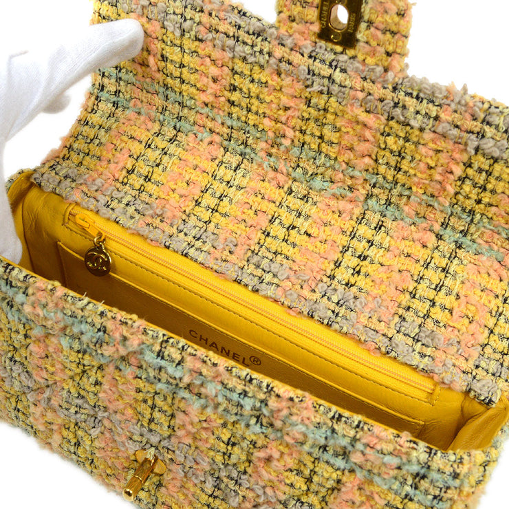 CHANEL 1994 Yellow Tweed Handbag Set – AMORE Vintage Tokyo