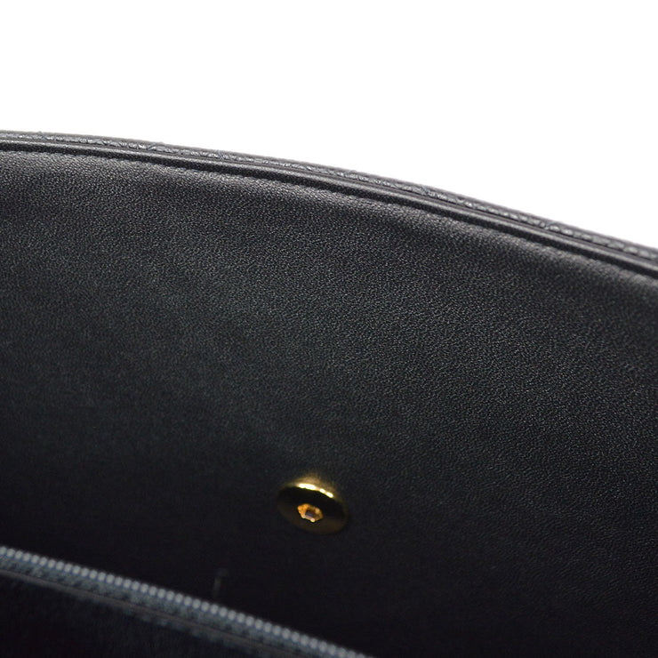 Chanel Grained Calfskin CC Button Long Wallet
