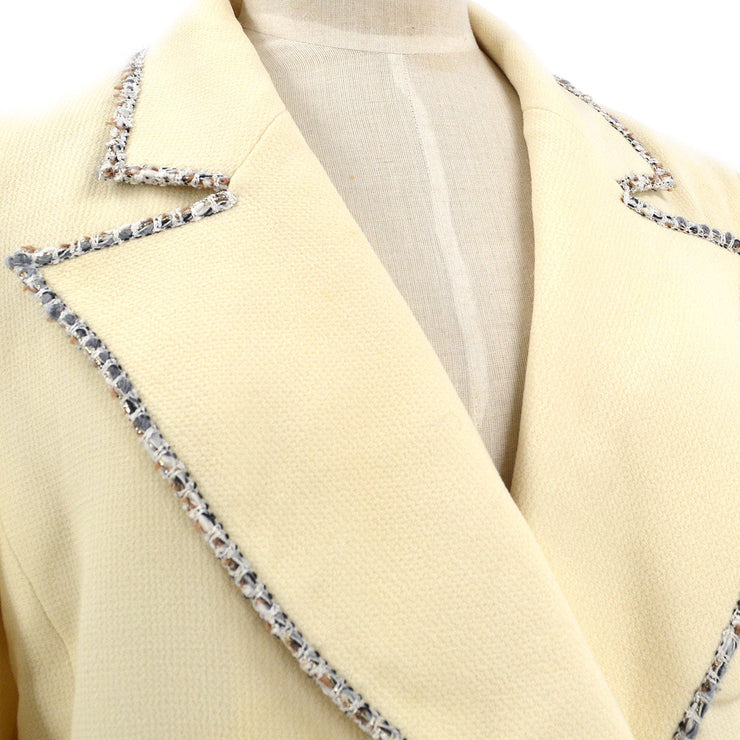 Louis Vuitton Single Breasted Cut Away Jacket Ocean. Size 44