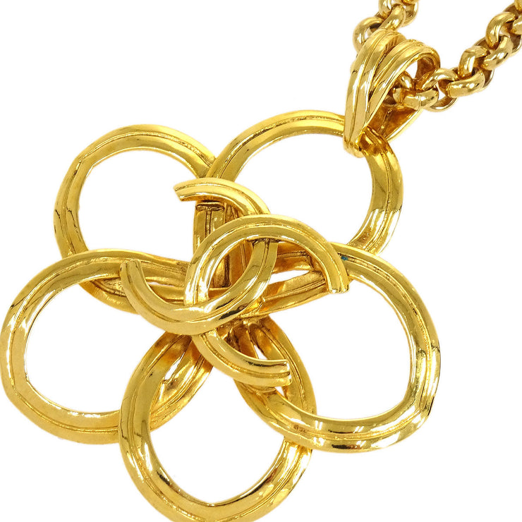香奈儿（Chanel）1996年花金链吊坠项链