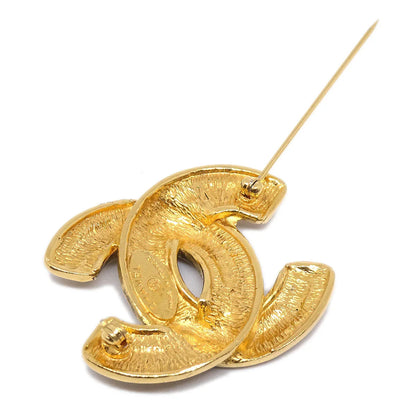 Chanel 1986-1994 Quilted CC Brooch Small 1153