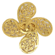 香奈儿（Chanel）1995 Fretwork Paisley Brooch Gold