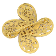 香奈儿（Chanel）1995 Fretwork Paisley Brooch Gold