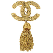 CHANEL 1993 Flower Brooch Pin Gold