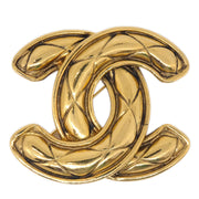 CHANEL Quilted CC Brooch Large 1152